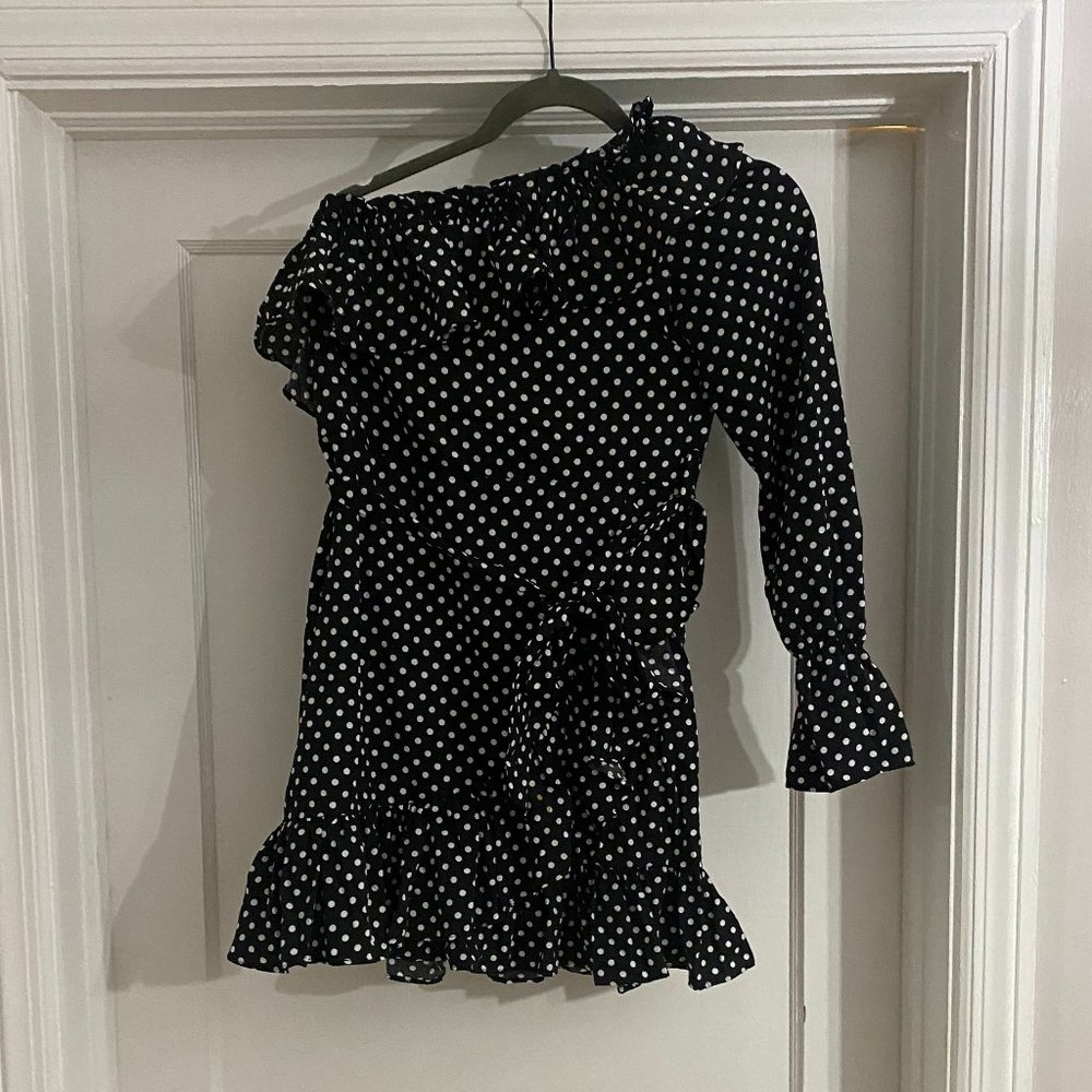 One shoulder cocktail dress